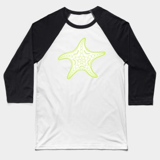 Starfish (green/white) Baseball T-Shirt